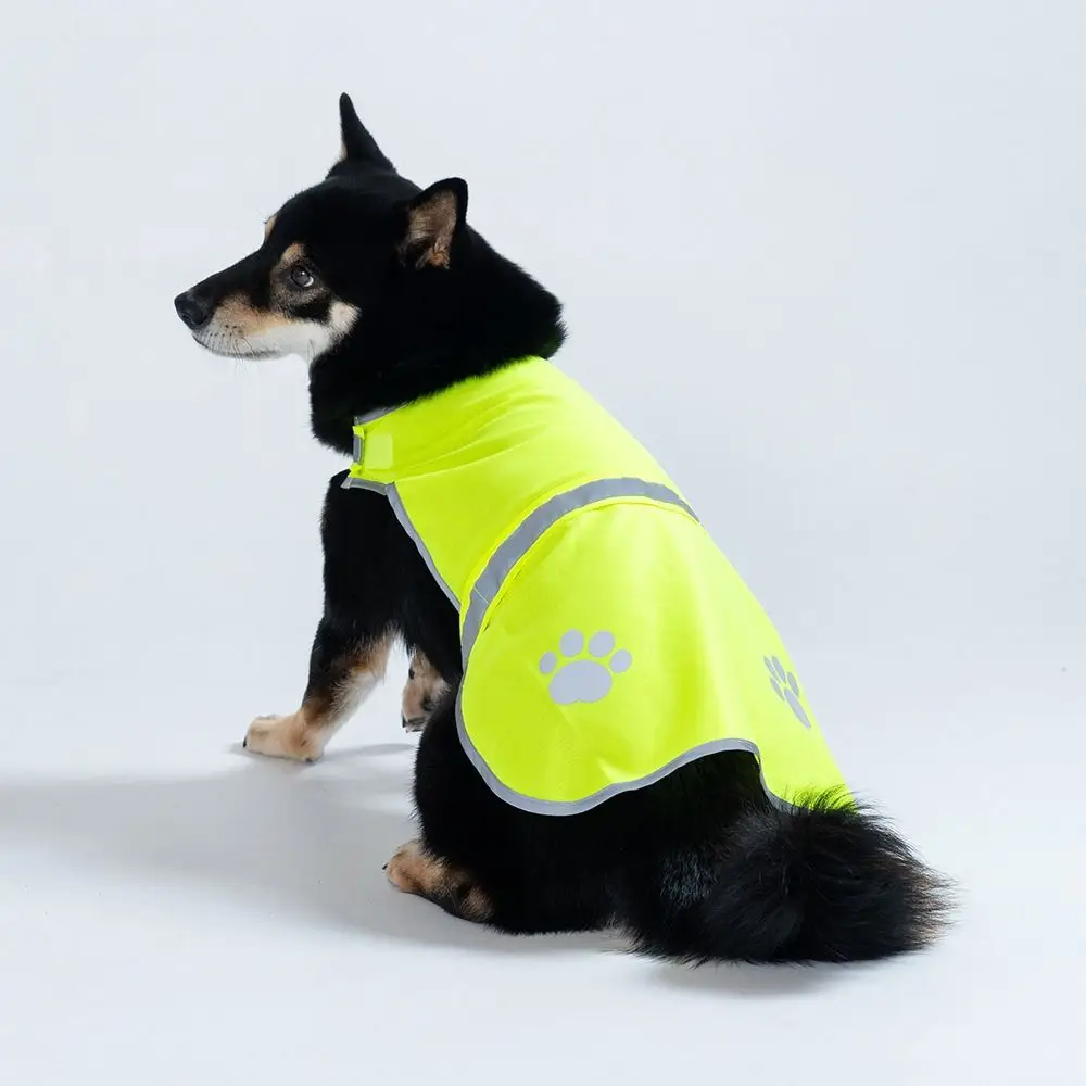 

Reflective Dog Safety Vest Breathable Bright Orange Puppy Visibility Jacket Protective Comfortable Pet Fluorescent Clothes