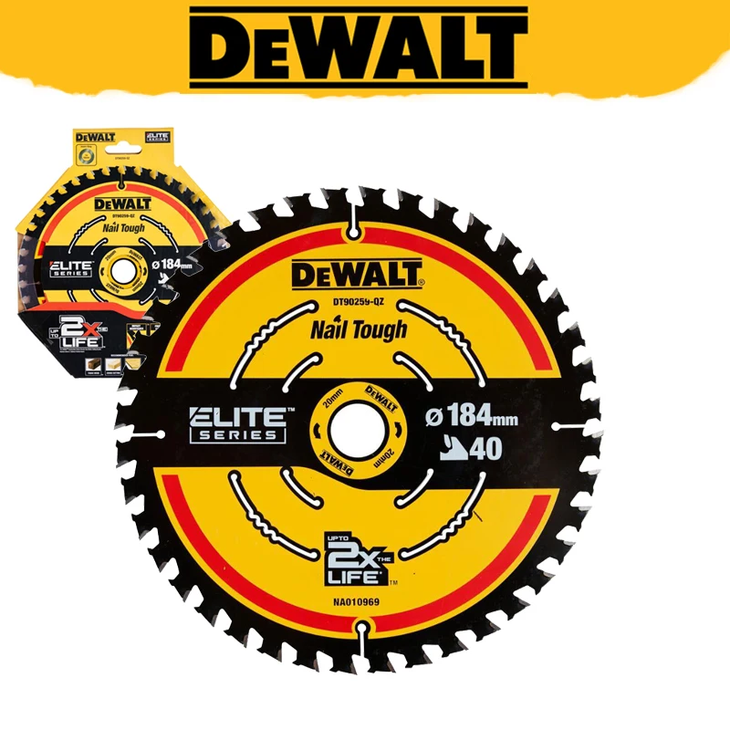 DEWALT DT90257 2X Life 184MM X 24TCircular Saw Blade carpentry Dedicated Cutting Disc Power Tool Accessories