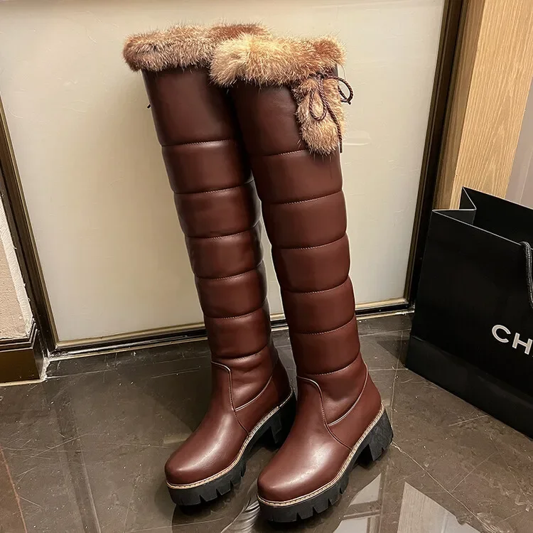 Big Size  thigh high boots knee high boots over the knee boots women ladies boots	shoes woman winter boots women