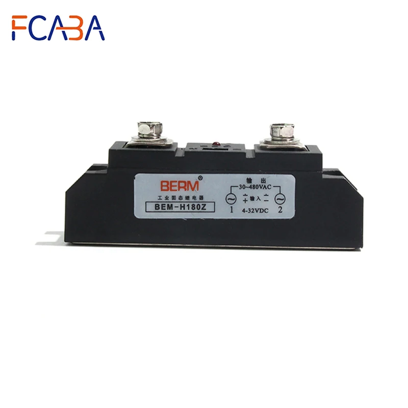 

FCABA 1PC Industrial Solid State Relay BEM-H180Z~BEM-H1180Z Electric Heating Temperature Control Furnace DC Control AC