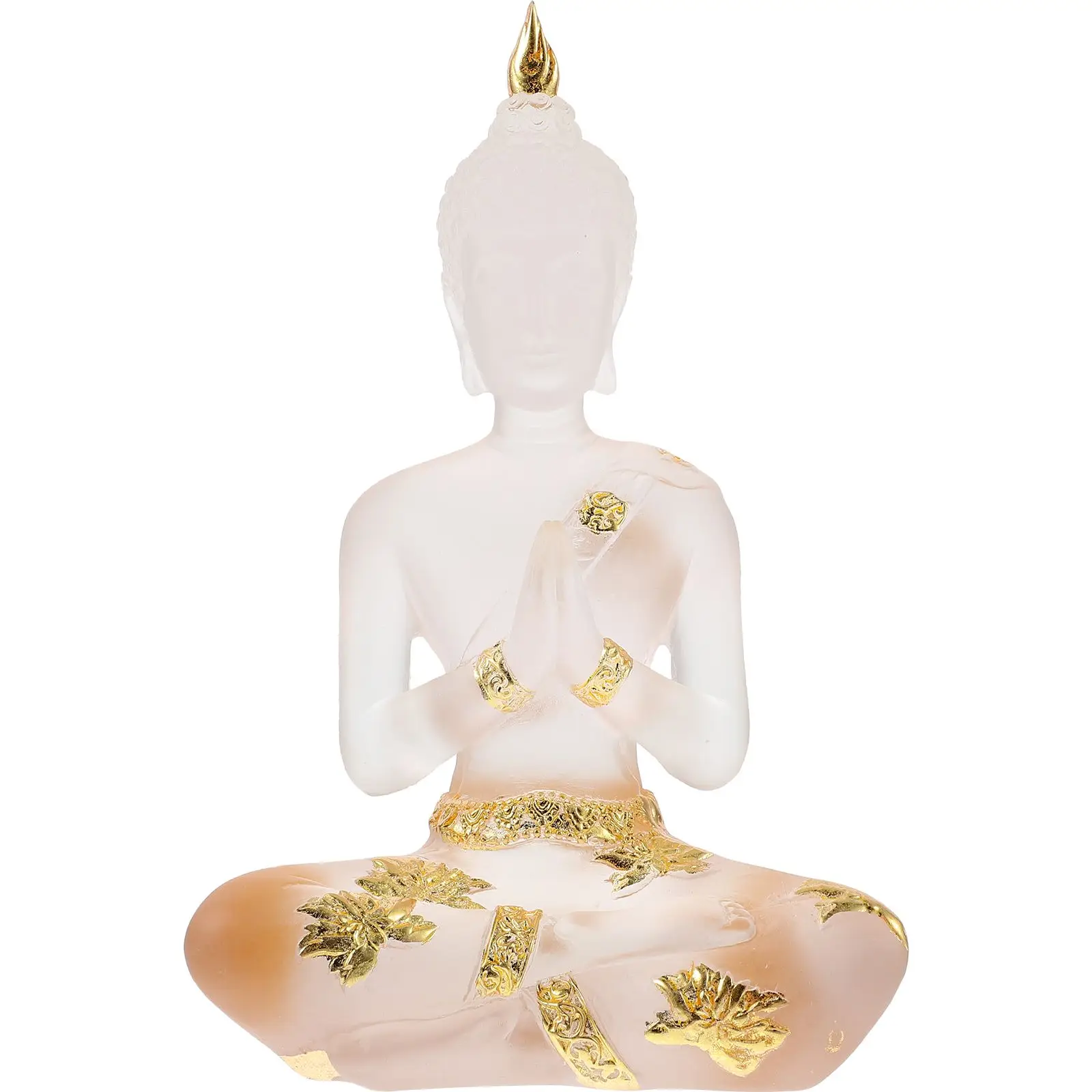

Resin Buddha Statue Blue Seated Figurine Small Size Desk Ornaments Retro HomeDecoration Craft Figurine Buddha Sculpture