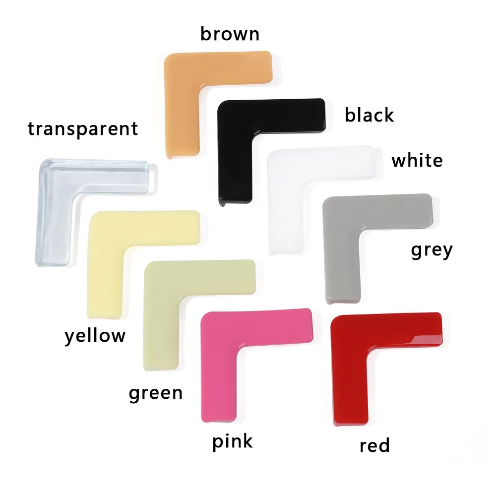 4Pcs 아기 창 머리 보호 충돌 방지 어린이 보안 코너 보호대 가장자리 보호 충돌 방지 스트립 코너 가드