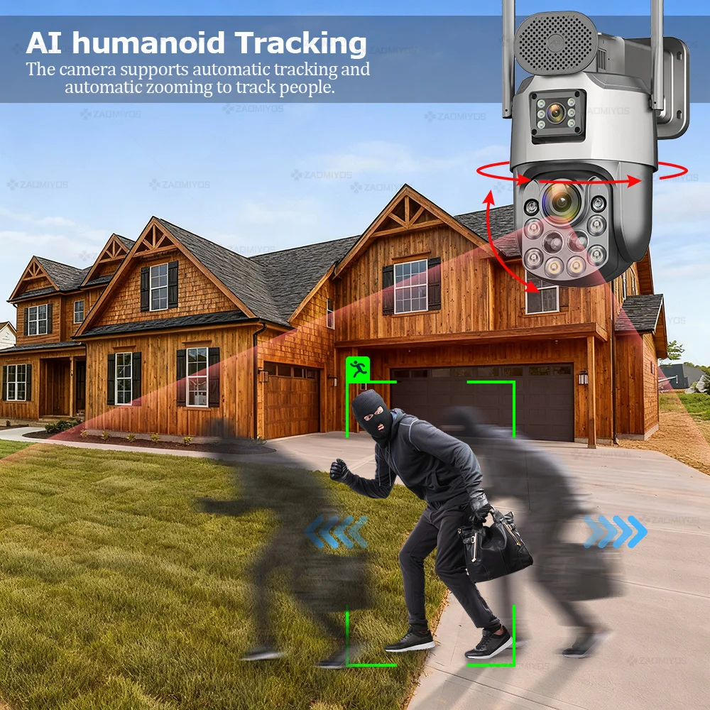 10mp câmera de vigilância ao ar livre solar 60x óptica 4g sim sem fio segurança em casa ptz rastreamento automático aov 24/7 registro cctv ip cam