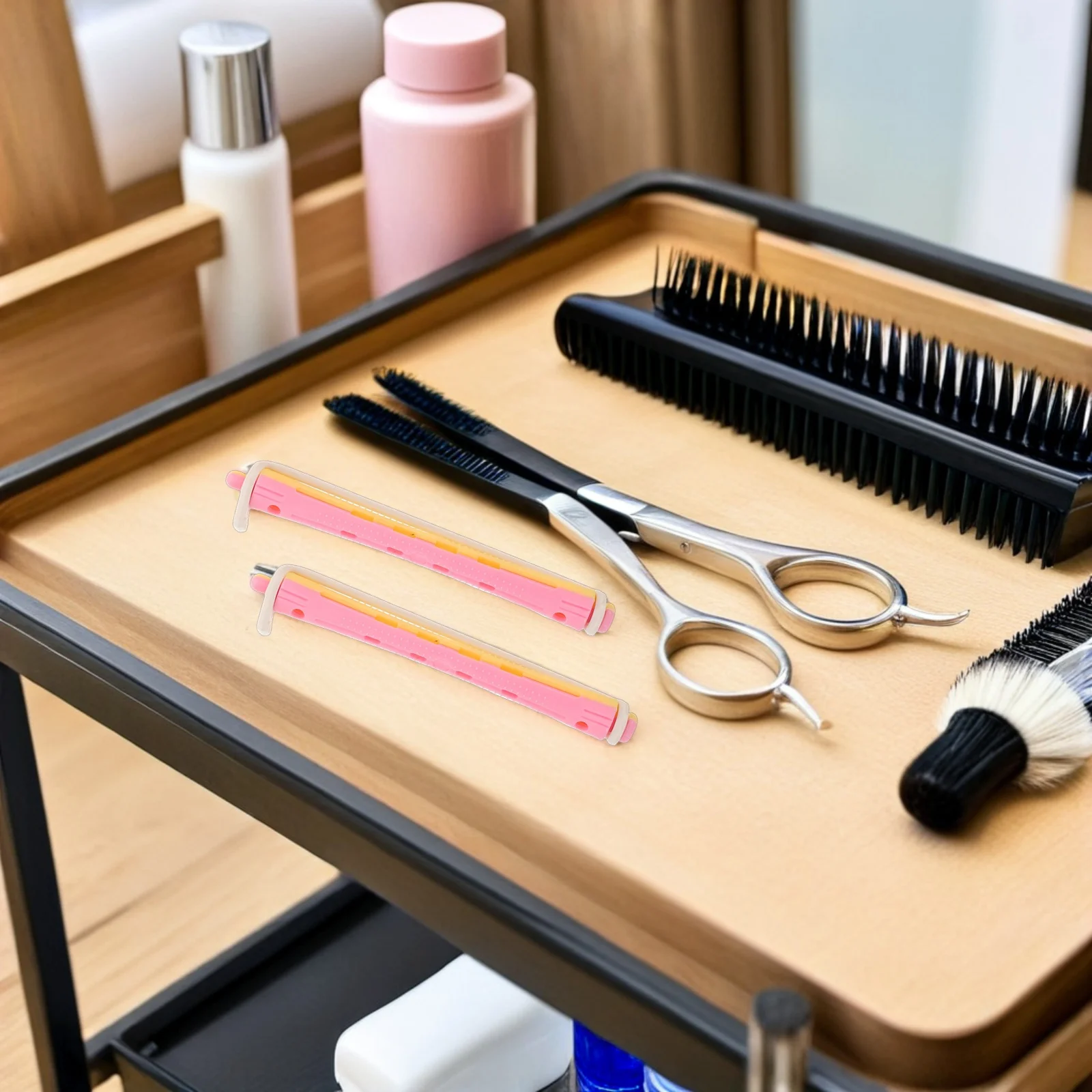 

18Pcs Cold Wave Rods Hair Perm Rods Plastic Heatless Curling Rollers for Short Long Hair Salon Natural Curl Styling Tool