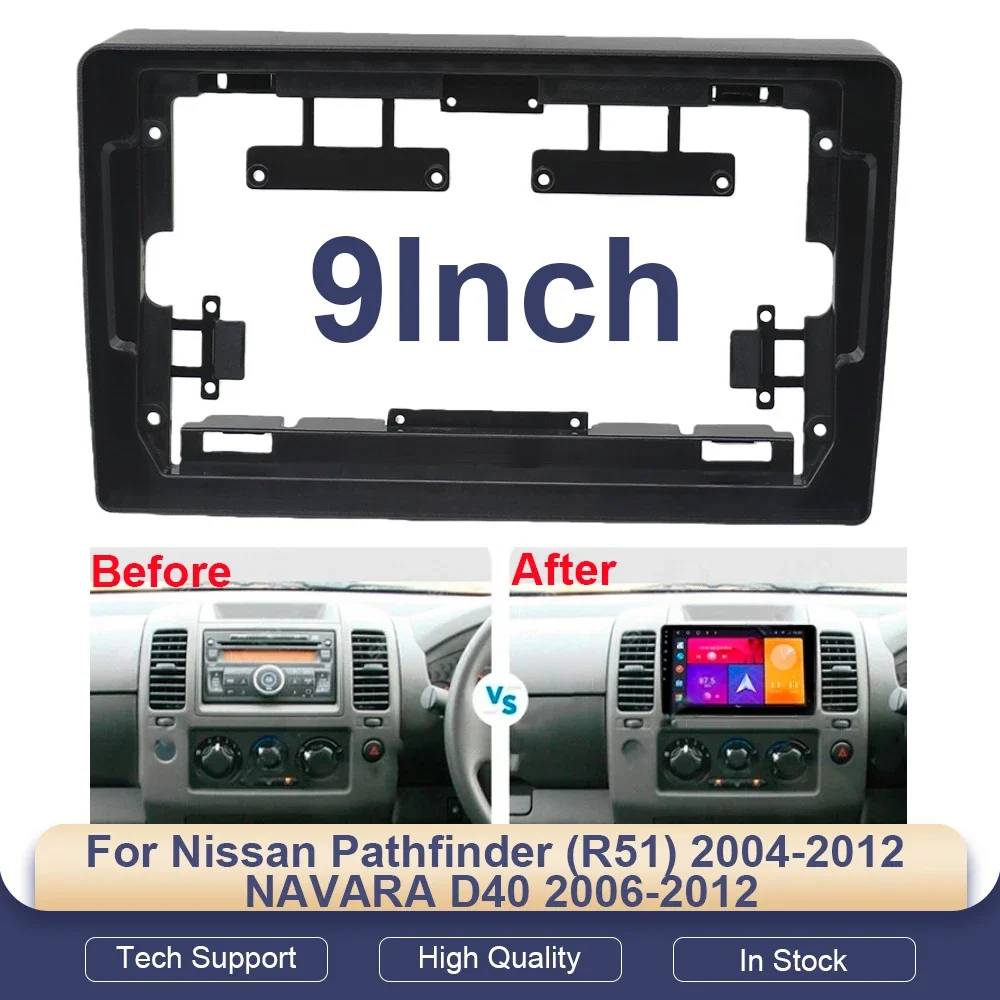 

9"Car Radio Fascia Android MP5 Player Frame For Nissan Pathfinder (R51) 2004-2012 NAVARA D40 2006-2012