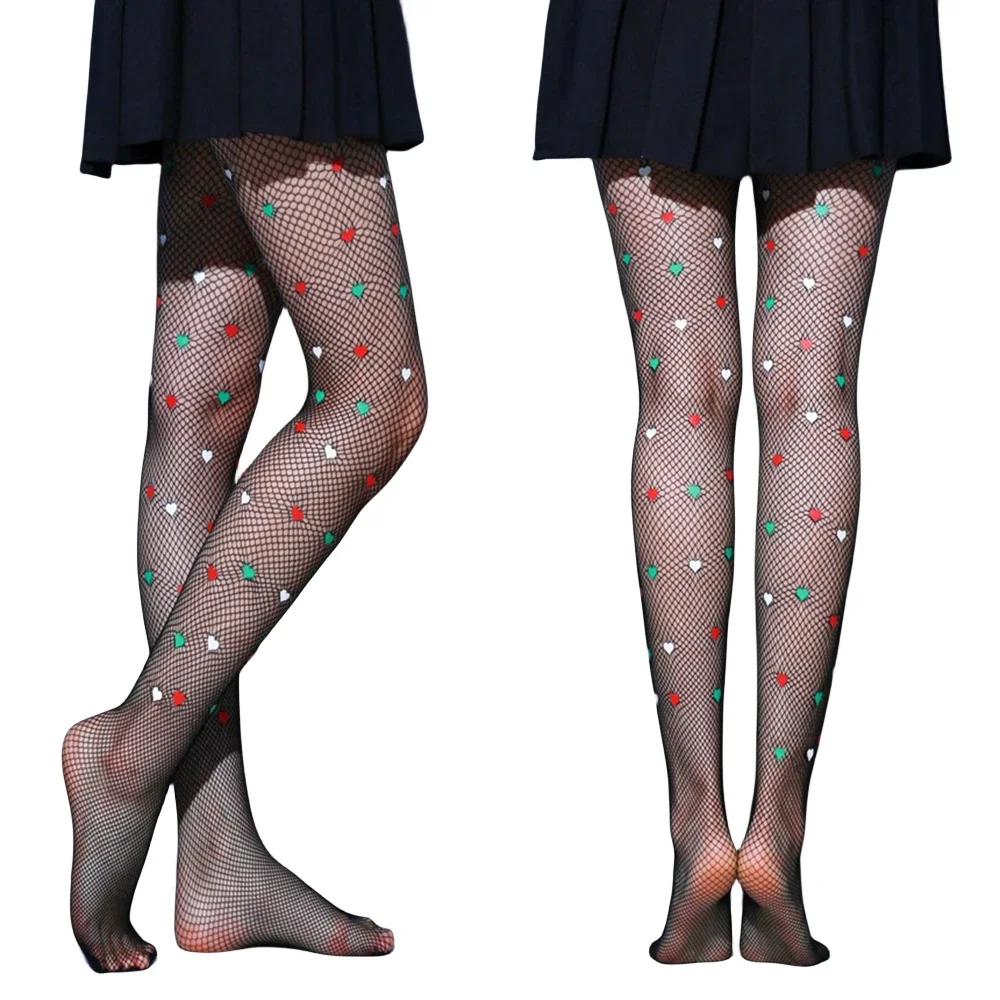 Green Tights Woman Clothing Sexy Fishnet Stockings 4 Colors Fishnets Stocks Club Party Hosiery Netting Tights Women's Leggings