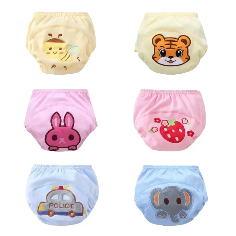 5PC Baby Infant Nappy Cloth Diapers Soft Covers Training Pants Merries Diaper Reusable Diapers 3 Layers Diapers 5-15kg