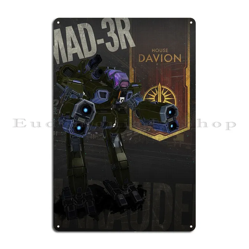 Davion Marauder Metal Plaque Poster Club Pub Designs Wall Custom Garage Tin Sign Poster