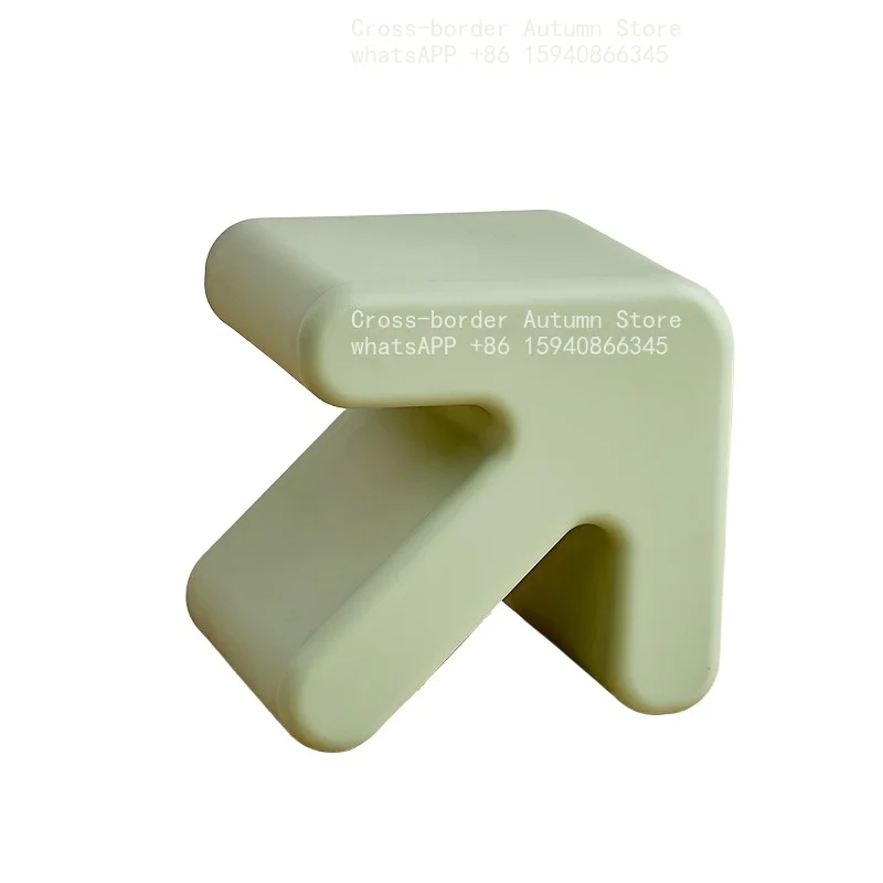 Nordic style creative arrow stool low plastic shoe rack at home door