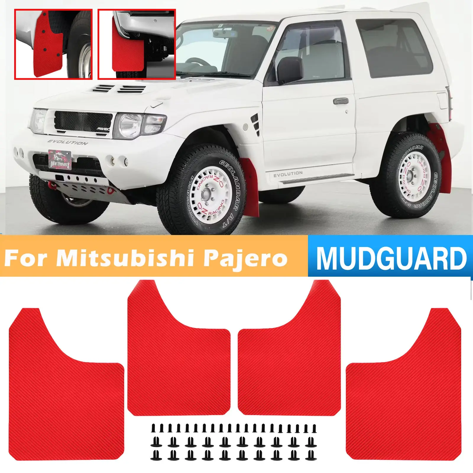 4 шт./комплект, брызговики из углеродного волокна для Mitsubishi Pajero Evolution Evo Sport Montero Shogun Exceed v 20 iO 4 шт./комплект, брызговики из углеродного волокна для Mitsubishi Pajero Evolution Evo Sport Montero Shogun Exceed v 20 iO