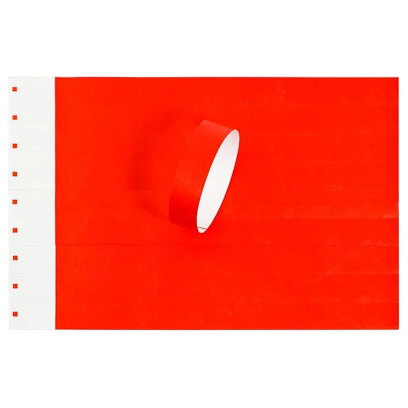 A29F-5 Color Wristbands For Events - 500 Count Tear Resistant Waterproof ID Bands