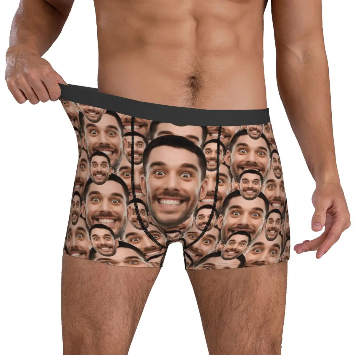 

Custom Photo Underwear Printed Boxer Shorts Quality Man Underpants Comfortable Shorts Briefs Gift