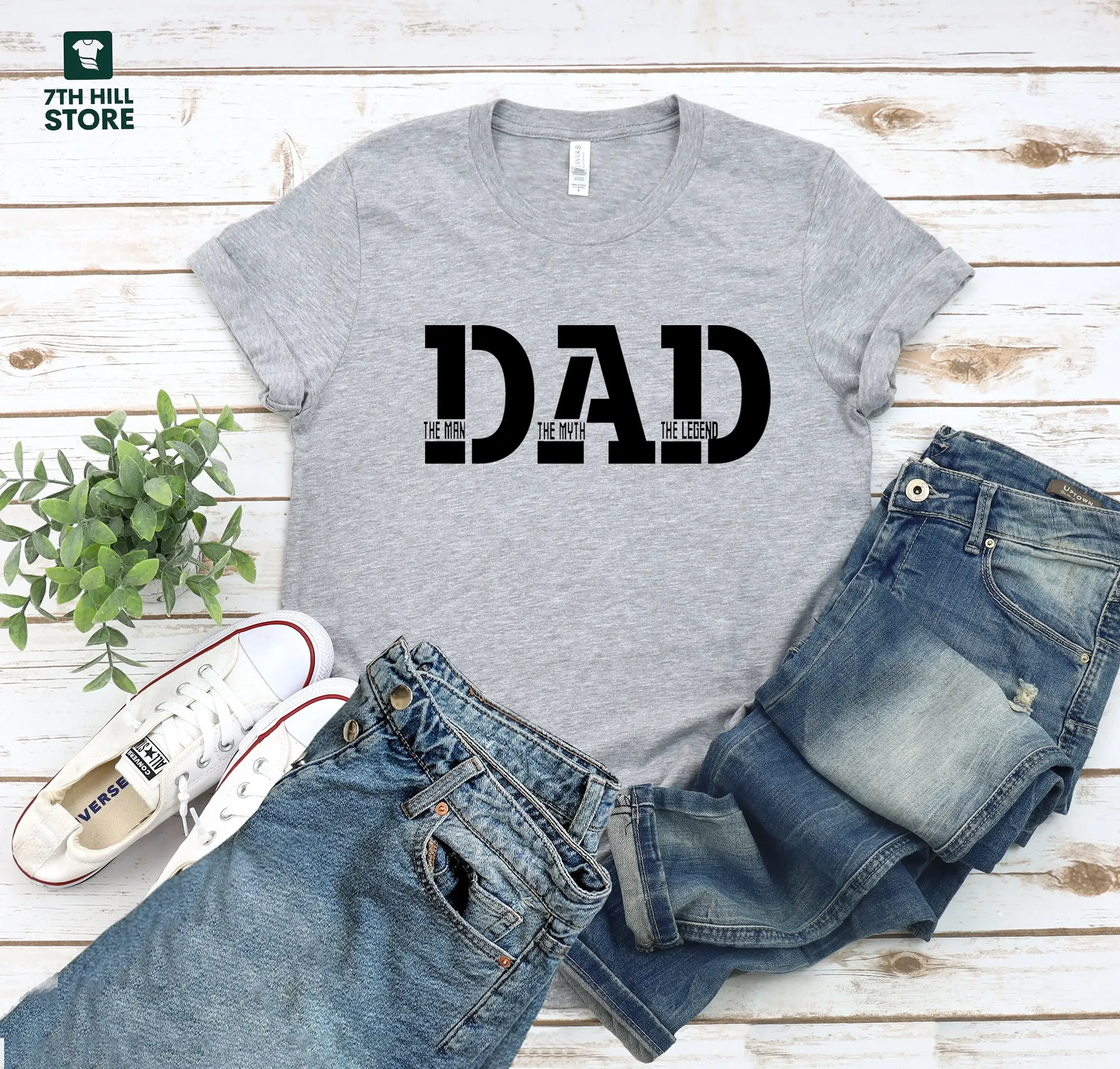 Dad The Man Myth Legend T Shirt Funny s for Fathers Day