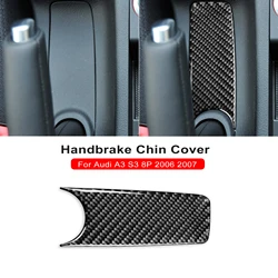 For Audi A3 S3 8P 2006 2007 Handbrake Chin Cover Real Carbon Fiber Sticker Car Interior Styling Accessories