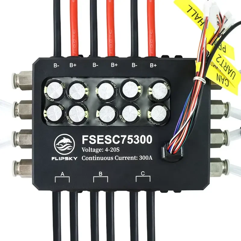 Brand For Flipsky FSESC 75300 84V 350A ESC Base On Vesc With Aluminum Case Water Cooling Enclosure For -