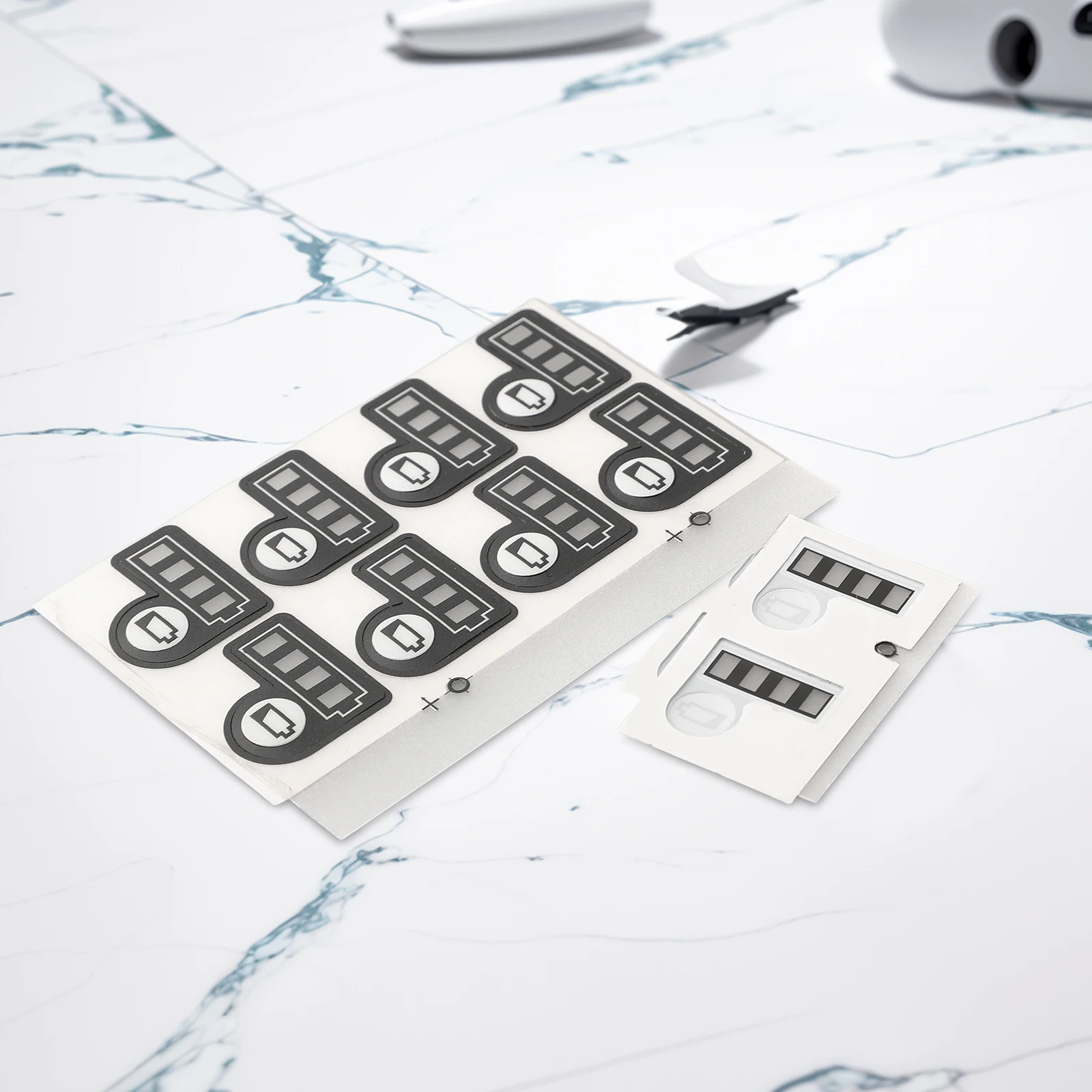 10pcs For Makitas BL1830 Li-ion Battery LED Key Sticker Label Tool Accessories Li-ion Battery LED Key Sticker Label Tools