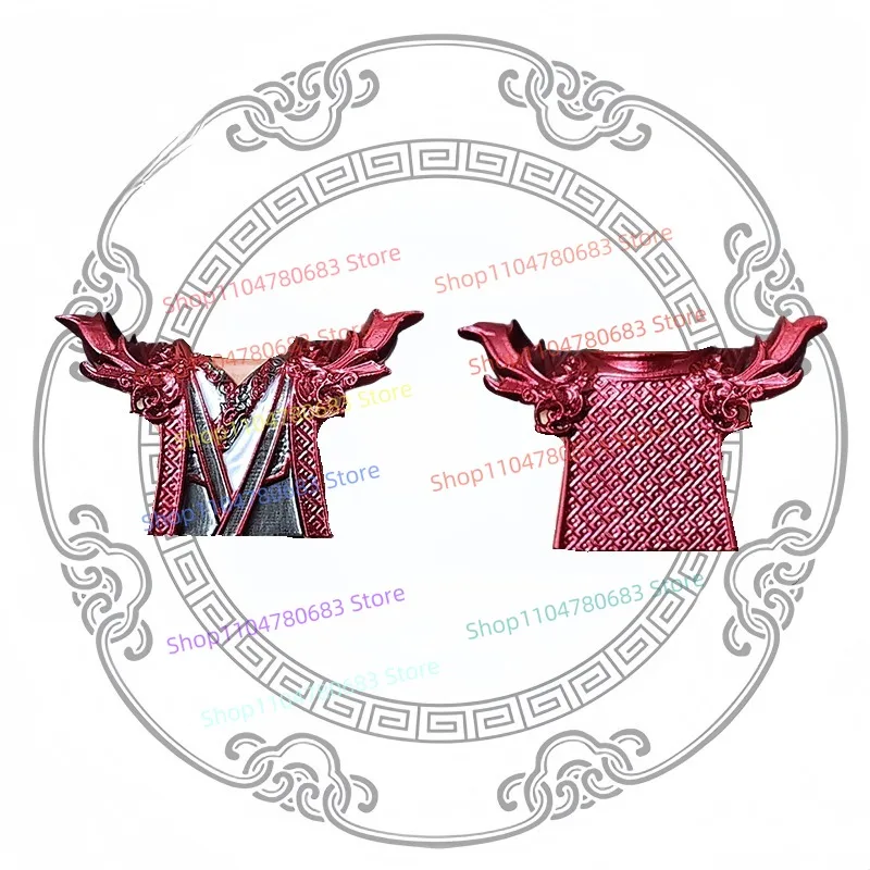 Klocki MOC Chińska Mitologia Miniaturowe Figurki Cesarz Yan i Cesarz Huang Akcesoria do Zbroi Modna Zabawka Figurka Prezent