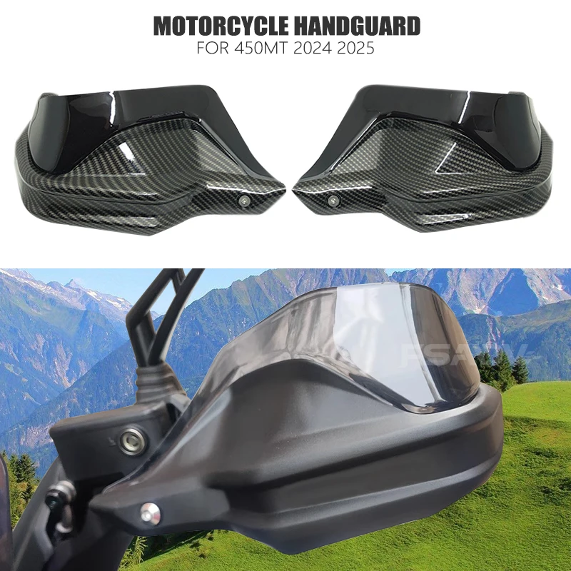

New Motorcycle Carbon Handguard Hand Protection Wind Shield Hand Guard Fit For CFMOTO 450MT MT450 CF 450 MT 2024 2025