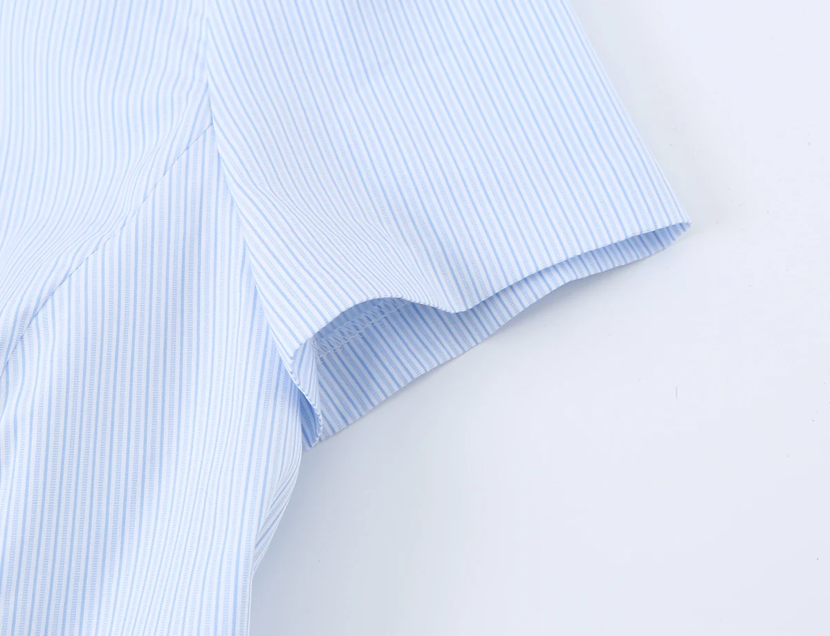 Damen Schickes Freizeit-Slim-Fit Kurzarm-Hemd KONDALA 2026 Sommer Trendiges Einreihiges Oberteil Weibliche High-Street Pendler-Hemden Top – Detail 21