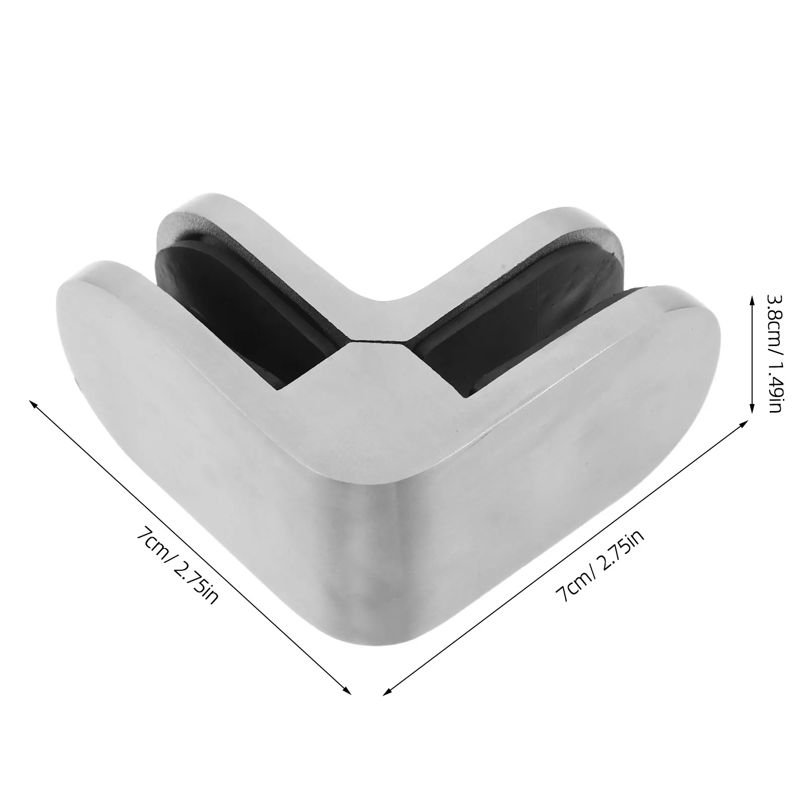 Bracket for Glass Shelf Corner Clamp Fixation Clips Railing Clamps Fixing Balustrade