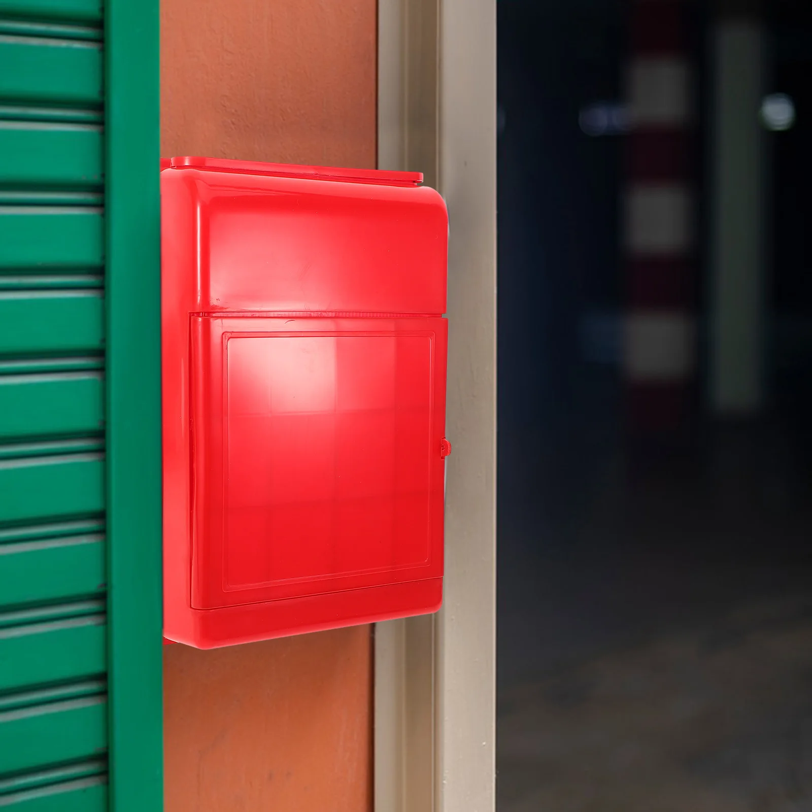 

Outdoor Mailbox Mailboxes for outside Suggestion Weatherproof Red Plastic Office