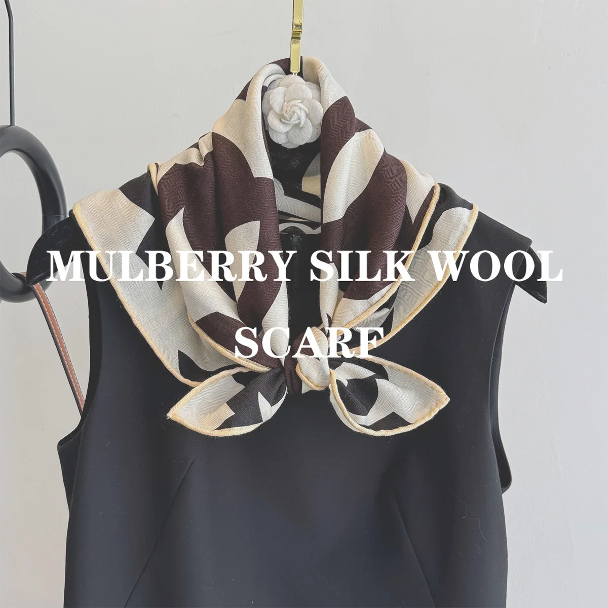 Nuevo 100% bufanda de lana de seda auténtica Natural, chal, bufandas cuadradas a la moda para mujer, Bandana, Hijab para mujer, Poncho, decoración de Pashmina