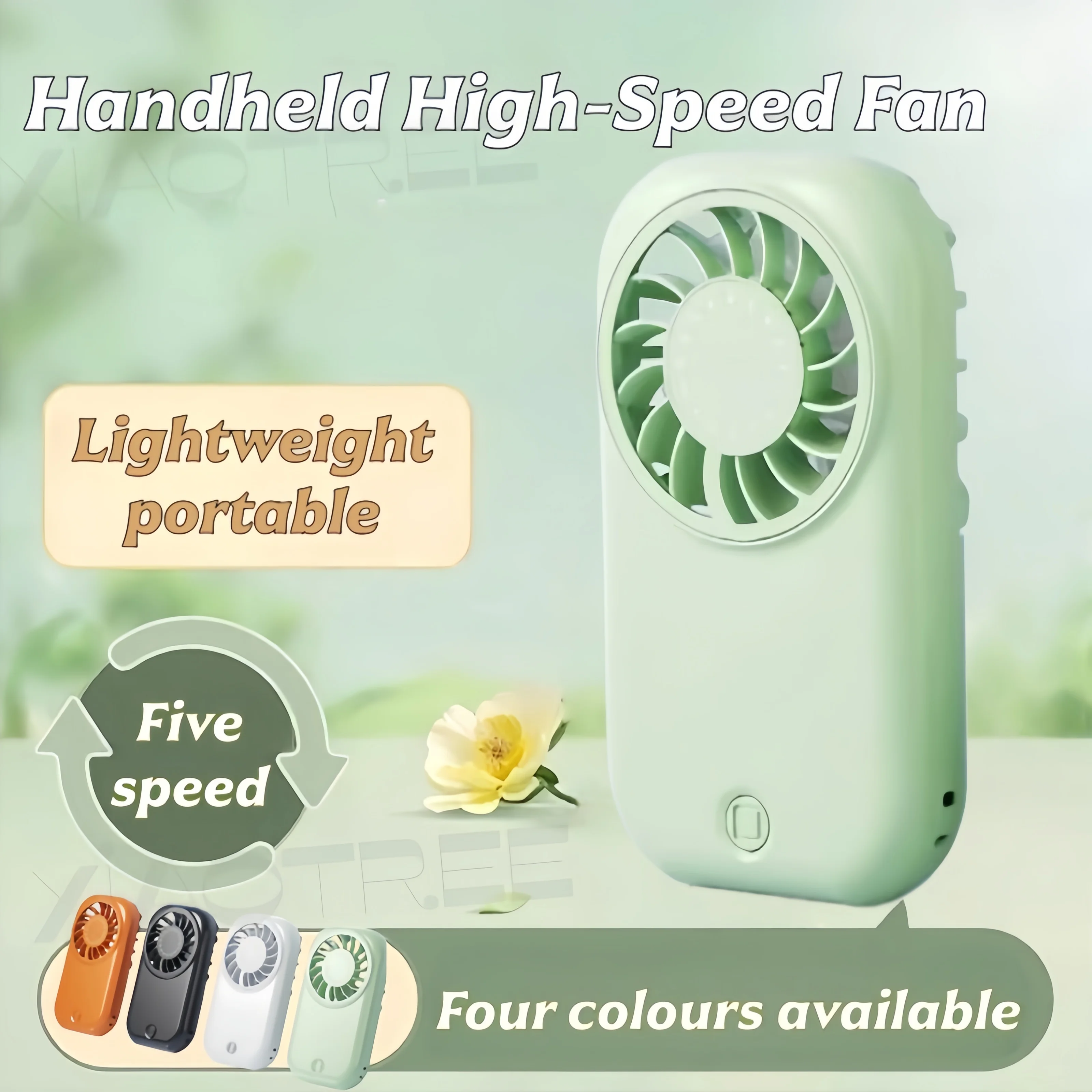

2026 Mini High-Speed Fan Portable Ultra-Slim Handheld Mini Fan USB-Powered Portable Turbo Fan Powerful Gift Fan