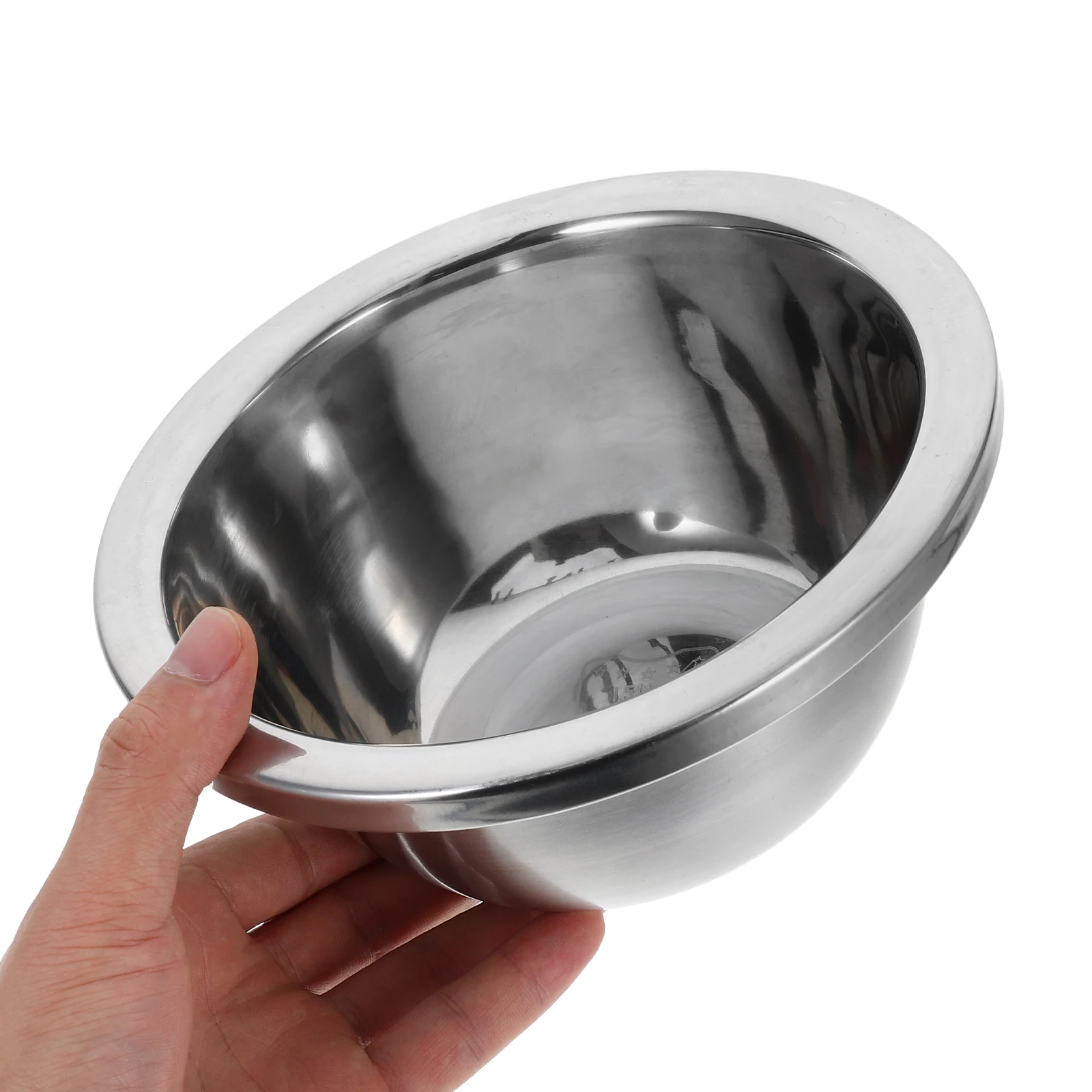 

3 Pcs Stainless Steel Mixing Bowl Kitchen Supplies Large Vegetable Accessory 201 Fruit Cleaning