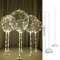 Clear Transparent LED Bobo Balloon Sticks Balloons Stand Balons Support Holder Column Birthday Party Wedding Table Decorations