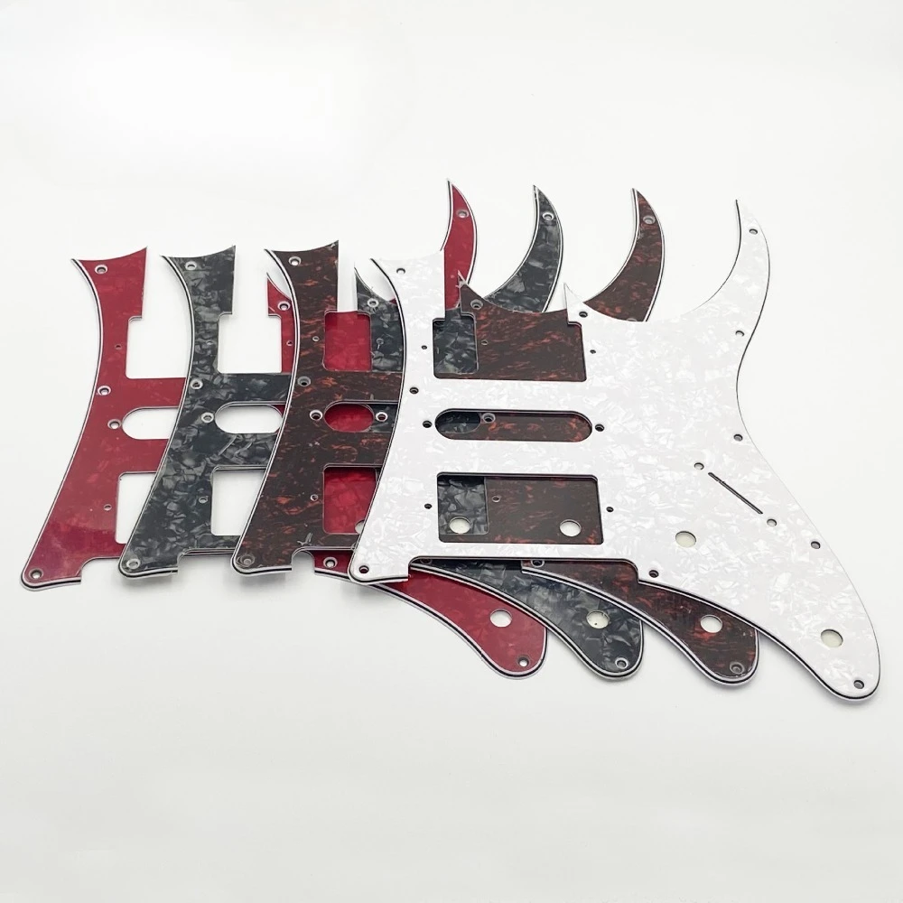 HSH Pearl Pickguard pour guitare Ibanez 7V, couvercle de protection avant avec finition Pearloid