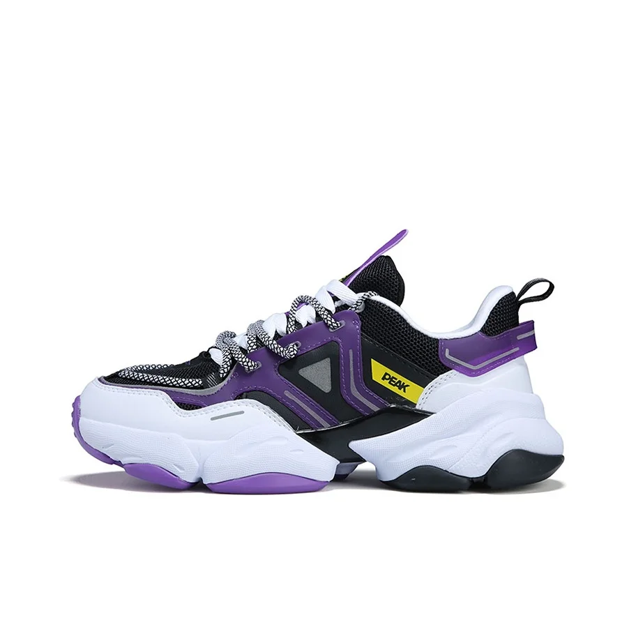 PEAK Casual Shoes Women's Low Top Black White Purple DE030068