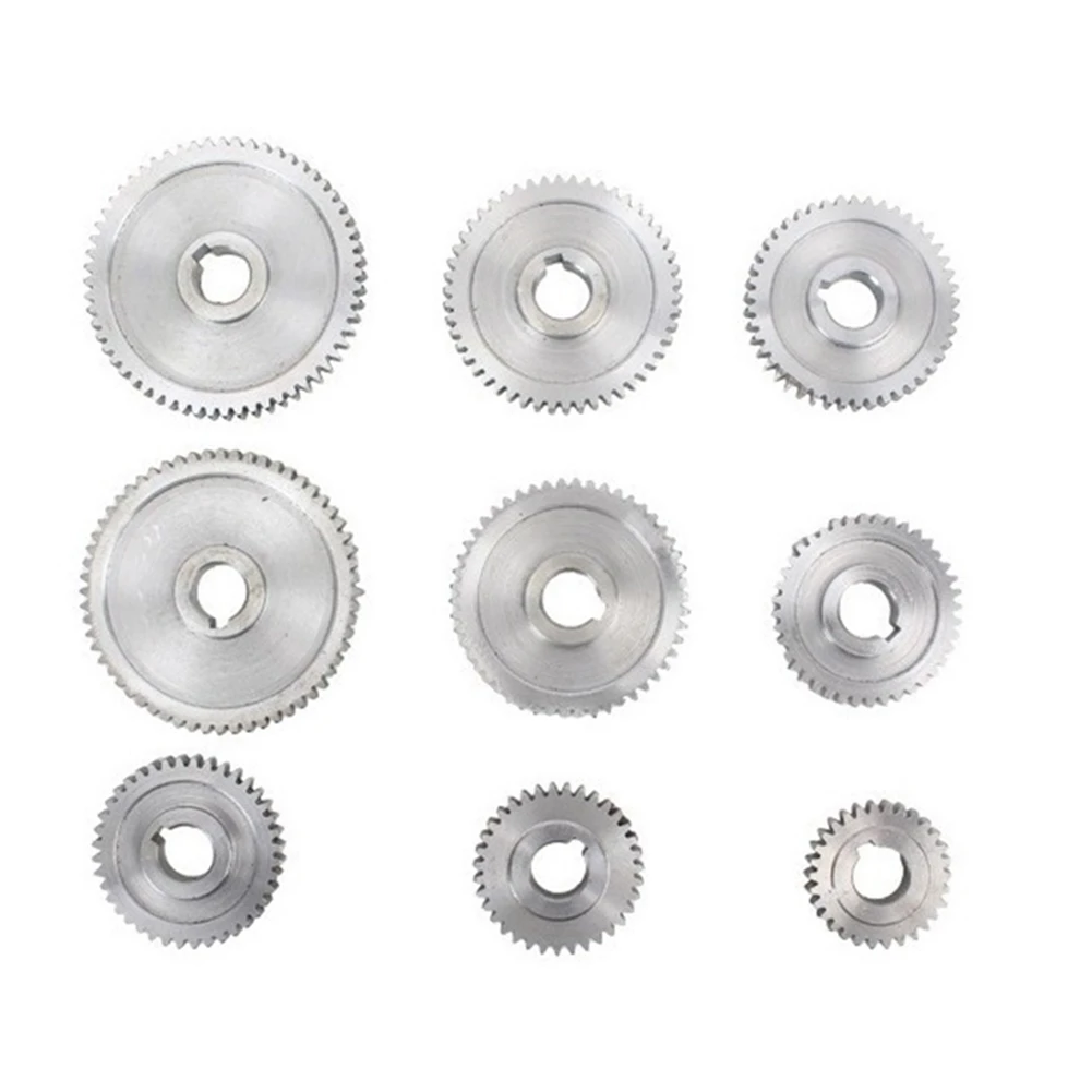 

New Metal Lathe Gears, Change Gear with Lathe Belt, Metal Gear Set for CJ0618 Mini Lathes & Milling Machines