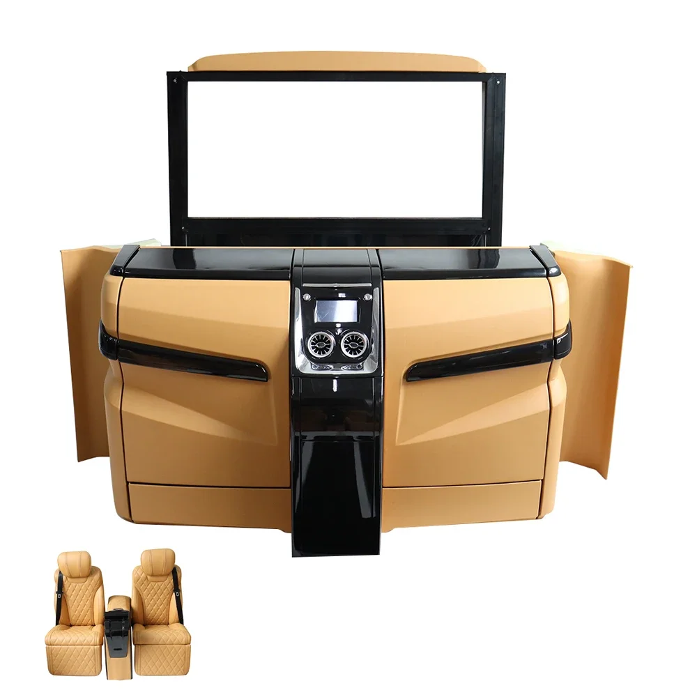 Luxury Electric Adjustable Leather hidden bar jumping seat Chair Car TV Partition for Mpv Mercedes Benz W447