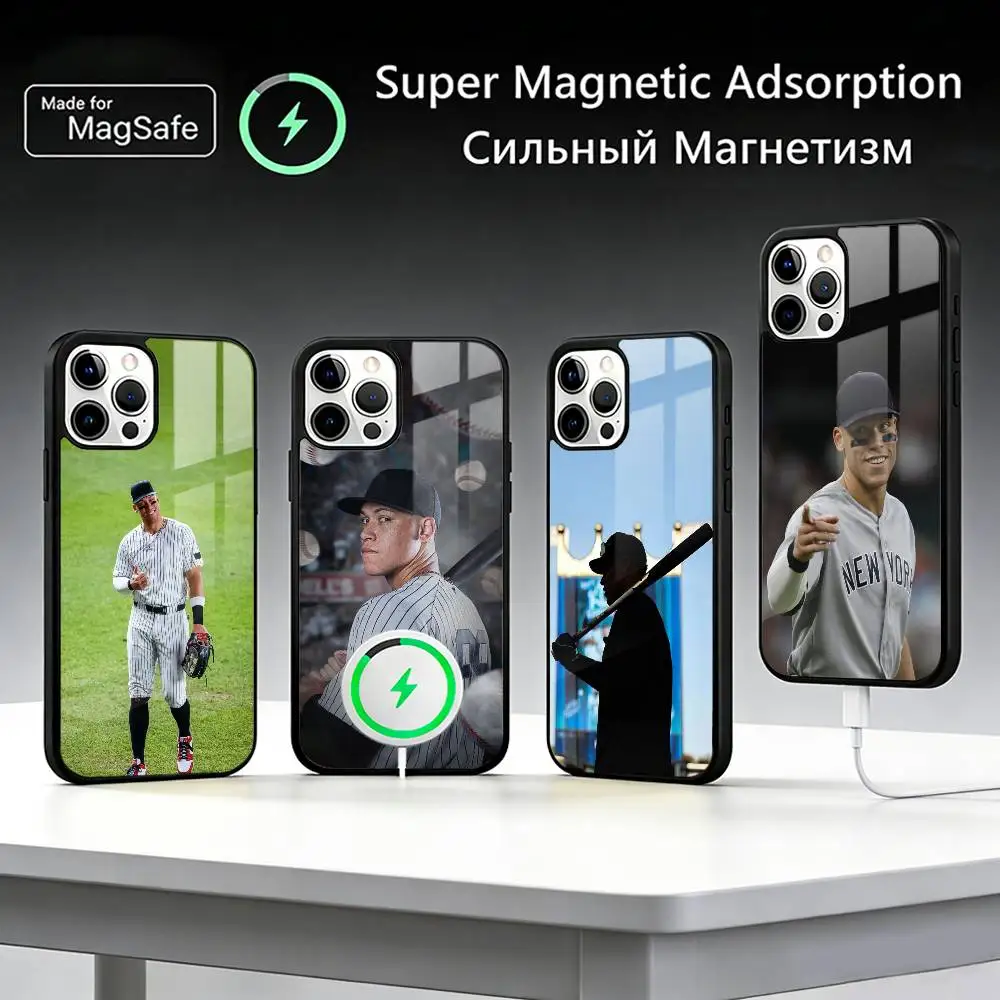 A-Aaron Judge baseball  Phone Case For iPhone17,16,15,14,13,12,11 Plus,Pro Max, New Magnetic Wireless Charging