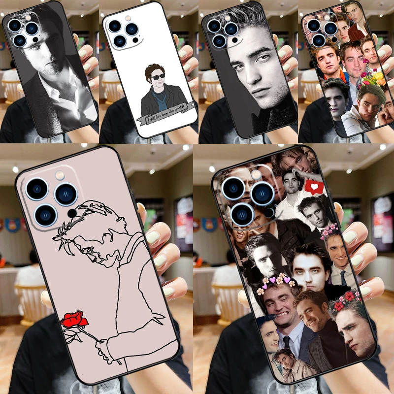 Robert Pattinson Case For iPhone 16 15 14 13 12 11 Pro Max Mini 7 8 Plus X XS Max XR Full Protect Cover