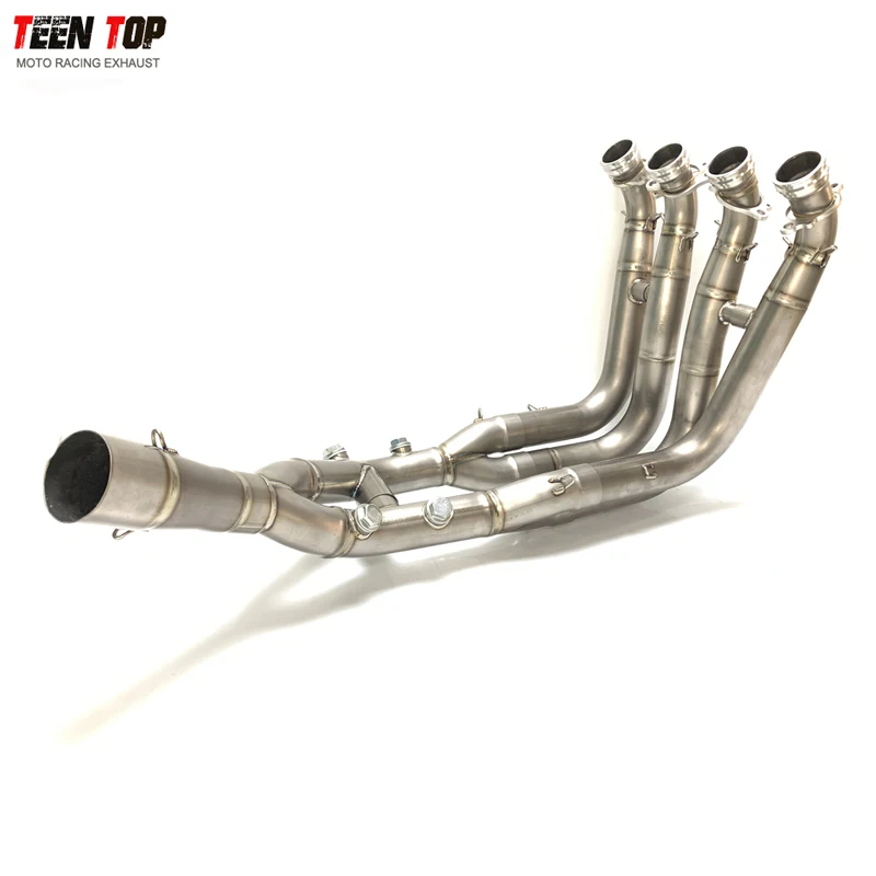 Motorcycle Exhaust System Modified Link Pipe Connect Original Muffler For S1000RR 2019+ S1000R Titanium Alloy Exhaust Header