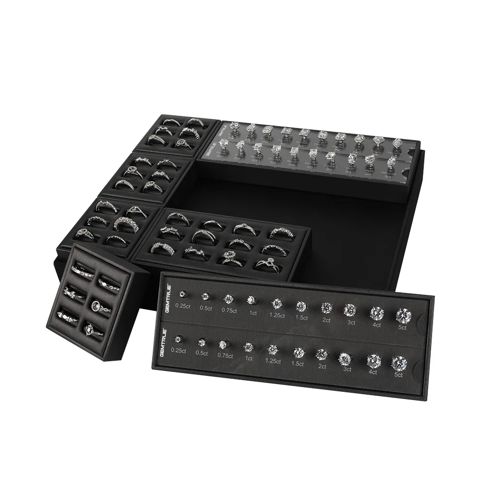 

GemTrue Diamond Ring Selector Set 1440 Combinations Jewelry Display Tool Ring Size Reference