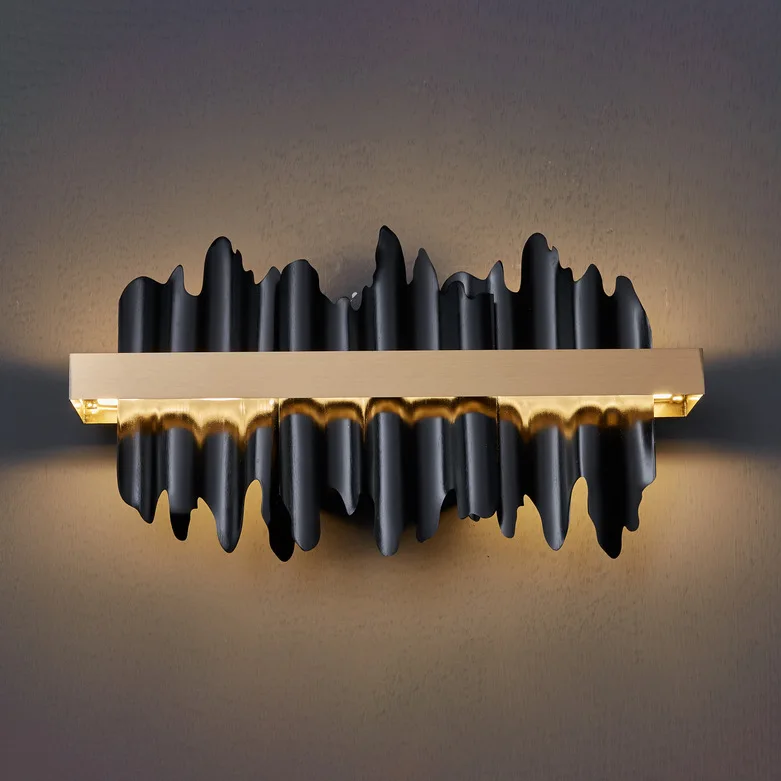 Plafonnier LED suspendu en cuivre au design moderne, disponible en noir et en or, luminaire décoratif de plafond, idéal pour un salon ou une salle à manger