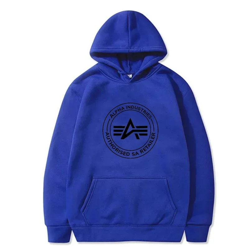 ALPHA INDUSTRIES Brand Printed Fashionable High Quality Hoodie Men's Casual Harajuku Sportswear Street Wear Men Clothing