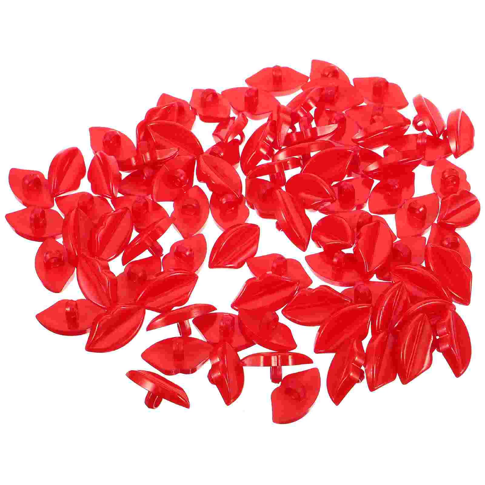 100 Pcs Nativity Buttons Colorful Sewing Coat Plastic for Craft Sweater Red Decorative Clothes