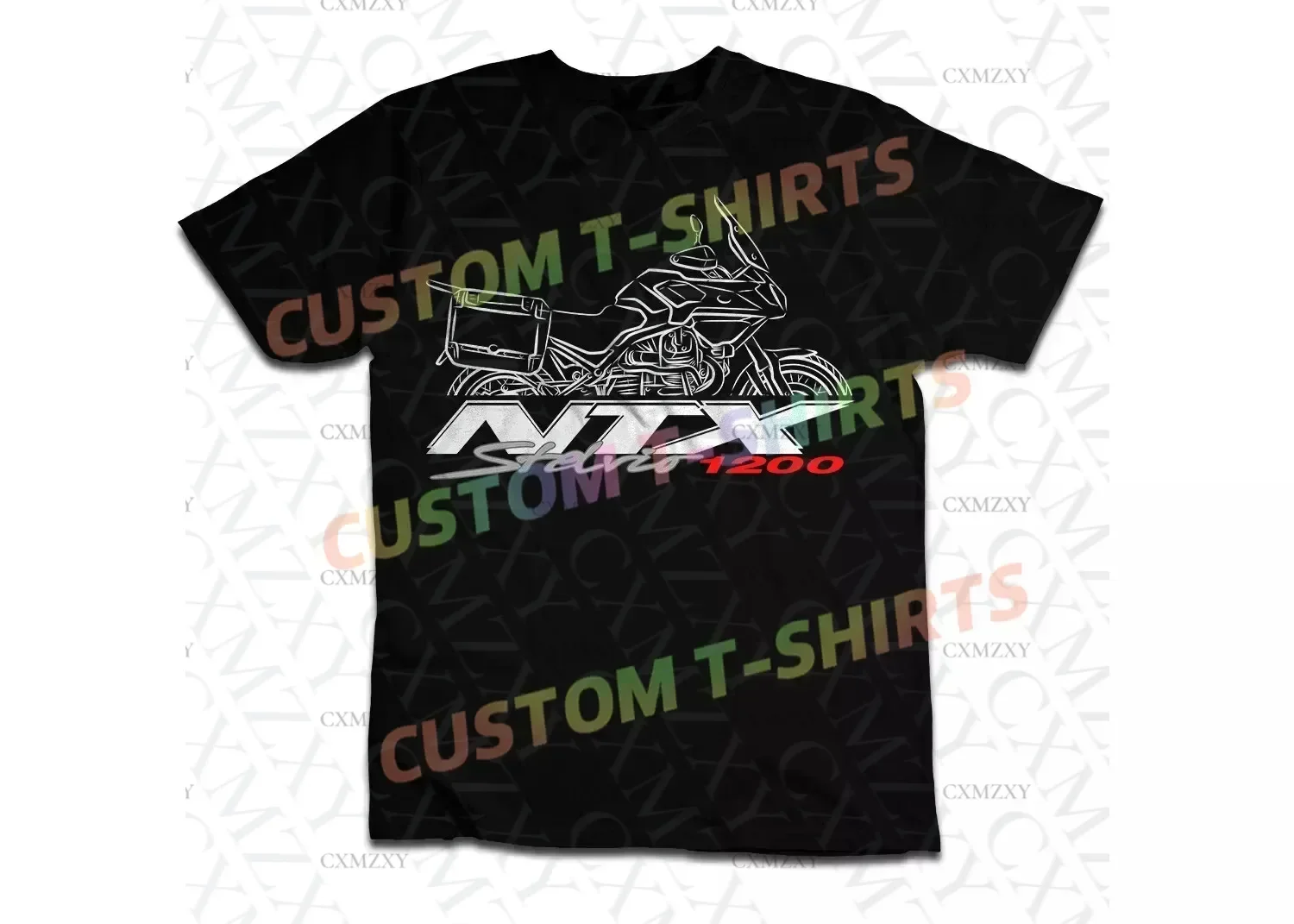 

2025 Men T Shirt Casual Moto Guzzi Stelvio 1200 NTX for Motorcycle Riders T-shirt Graphic Summer Short Sleeves 100% Cotton S-3XL