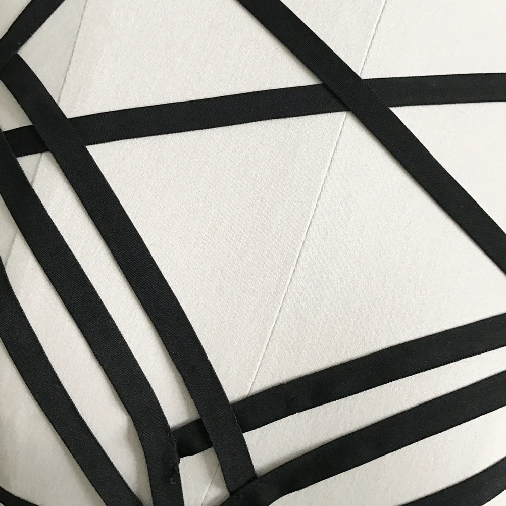 

Strappy Bra Cage Elastic Cupless Crop Bustier Intimates Size L Black Adjustable Women Sexy Hollow Out Tops Women Bra