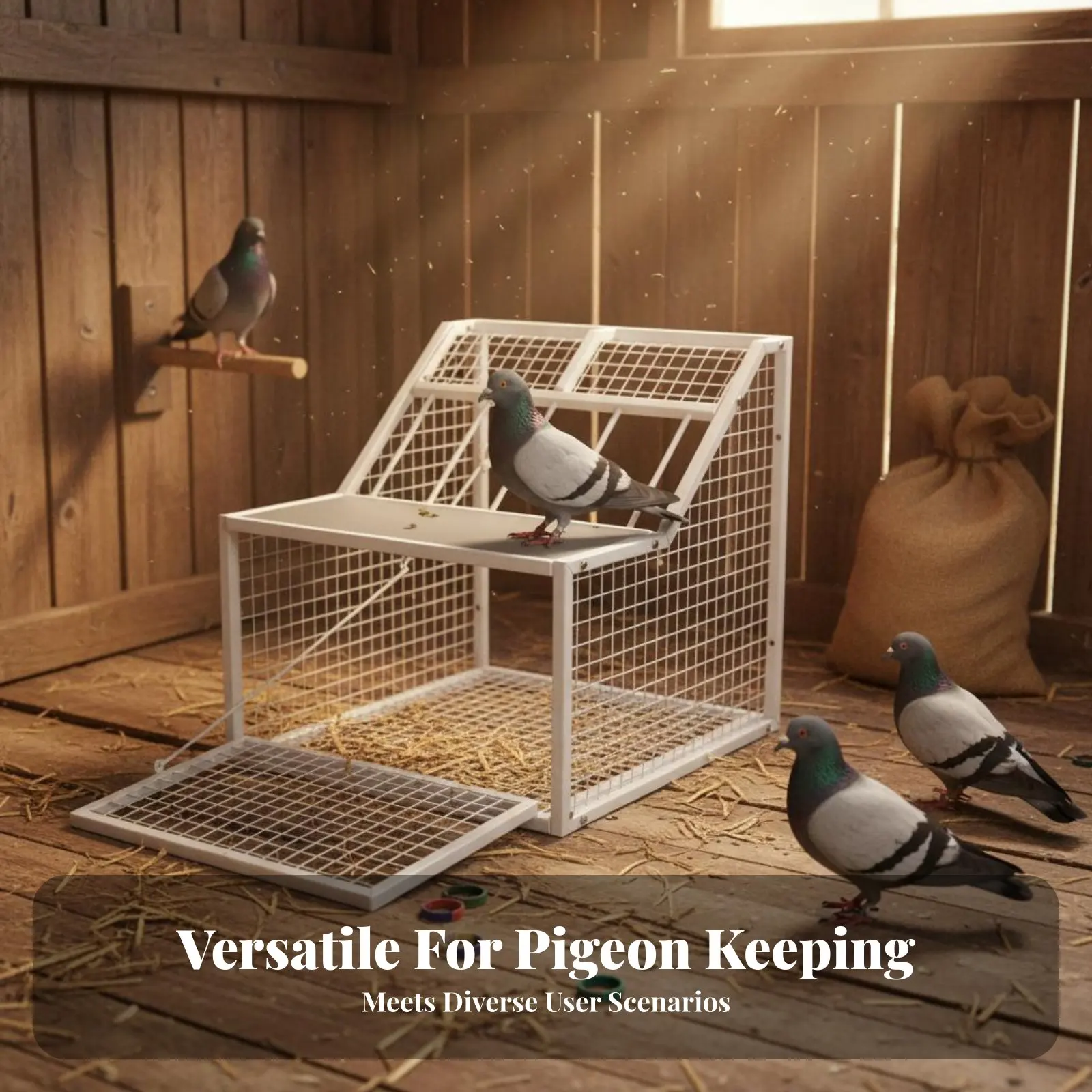 Pigeon Entry Door Long-Lasting Racing Pigeon Entrance Entry Iron Bar Avian Entrance Reinforced Design Fine Workmanship view 2