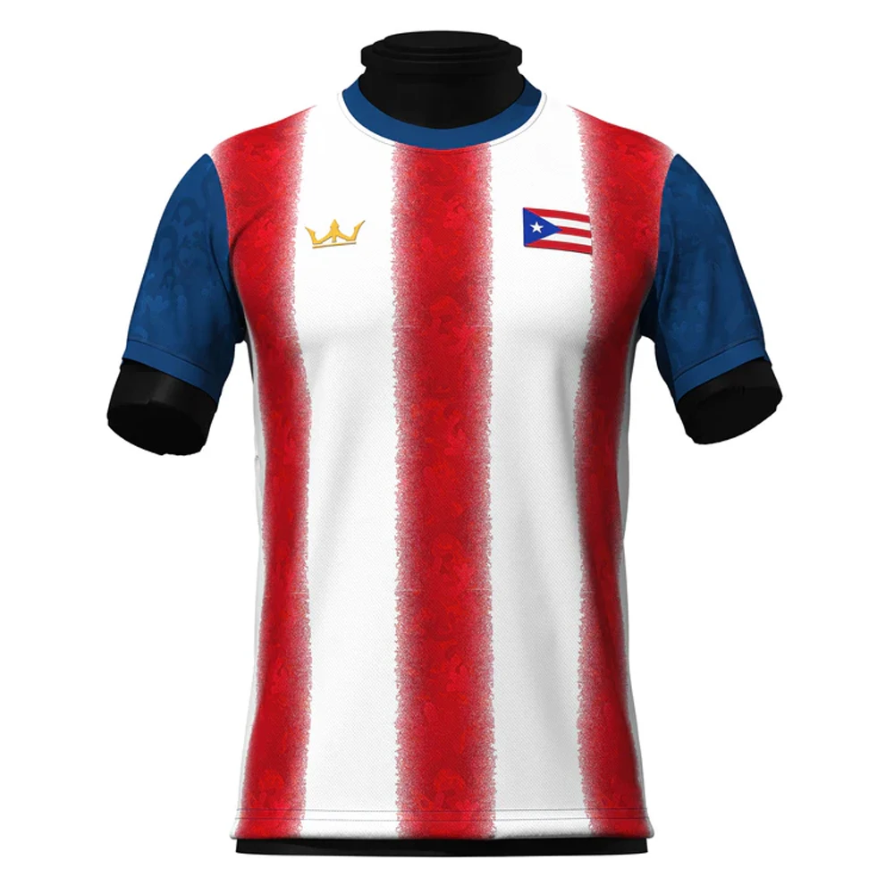 2024 Hot Selling Puerto Rico Limited Edition Mens Football Shirt Youth Training Soccer Short Sleeve Uniform Breathable Jersey