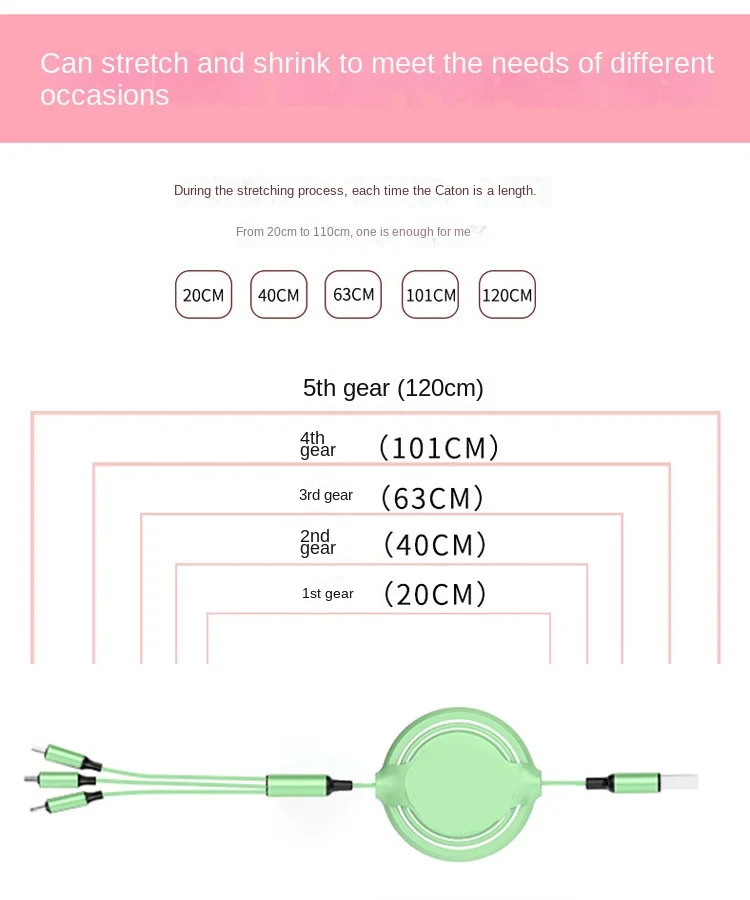 Kawaii Hellokittys 3 In 1 Charging Cable for Iphone Android Micro Usb Type-C Mobile Phone Cute Usb Data Cable image 6