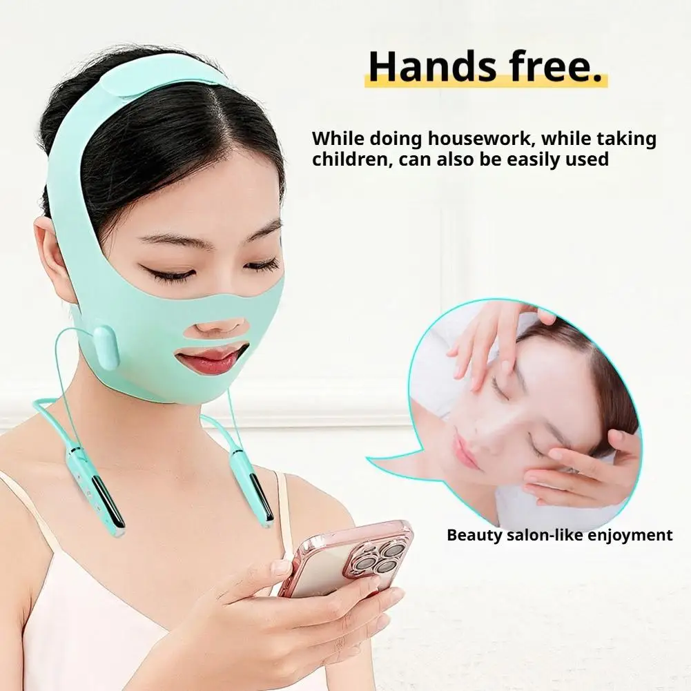 EMS Microcurrent Lifting V Facial Device Smart Pulse Face Shaping Beauty Instrument Skin Tightening Anti-Wrinkle Facial Massager