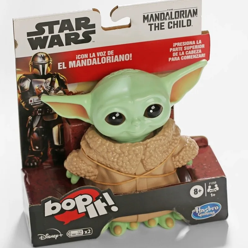 14CM Star Wars Bop It The Child Mandalorian Voice Grogu Baby Yoda Darth Vader Toy Game Kawaii Doll Kids Gift