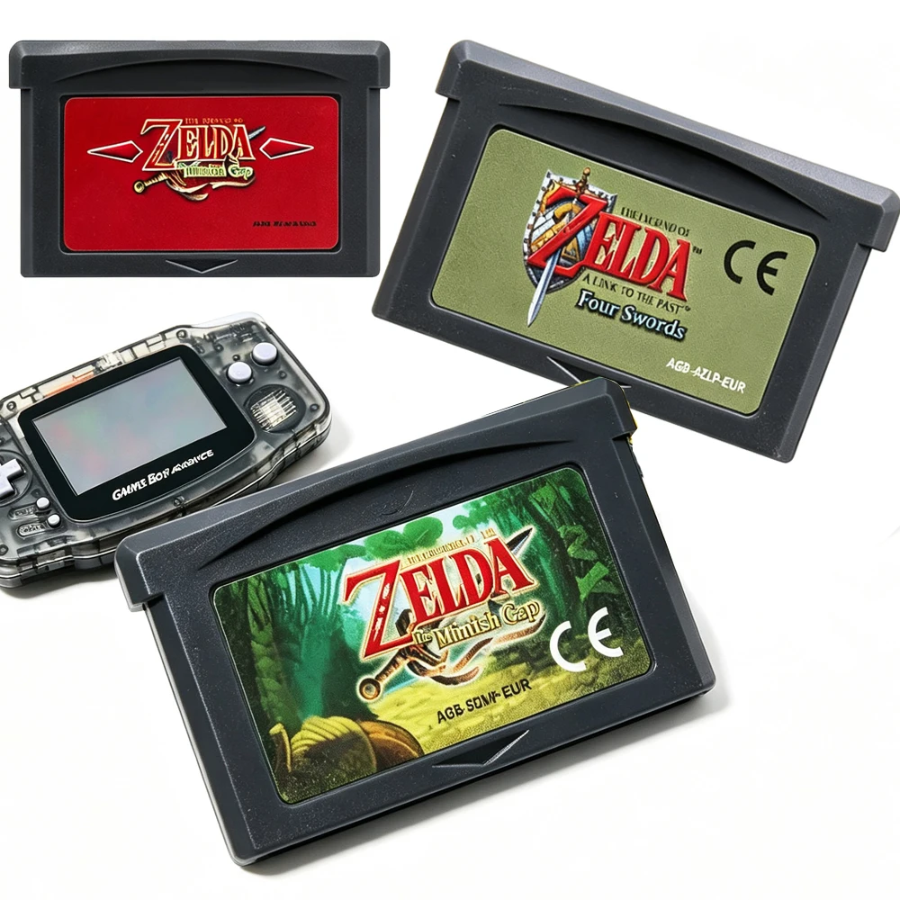 2026 New  GBA Game Cartridge 32 Bit Video Game Console Game Card Link To The Past FOUR SWORDS Minish Cap view 2