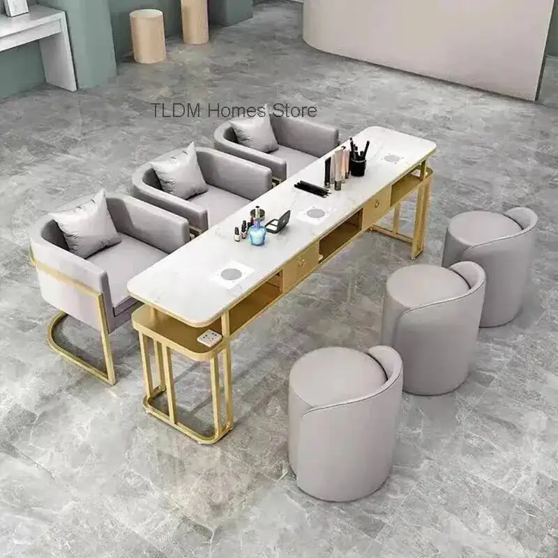 

Uñas Nordic Luxury Nail Tables Modern Multifunction Vacuum Cleaner Storage Nail Tables Manicure Dressing Furniture Mesa FYMT