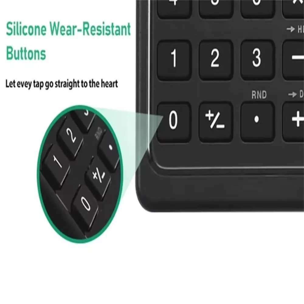 LCD Screen Scientific Calculator 2 in 1 Foldable Design Writing Tablet Calculator 12 Digits Display Stylus Pen Support